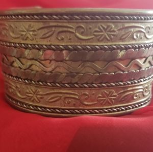 🌞2/$10 Bundle & Save Solid Brass Decorated Cuff Bracelet